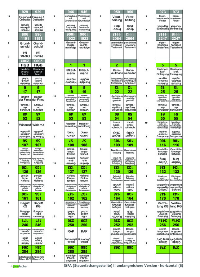 StFA (Steuerfachangestellte) II - umfangreichere Version