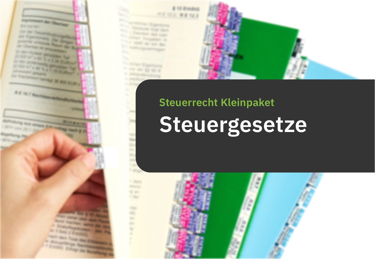 Steinfacher Steuerrecht Griffregister Kleinpaket für Steuergesetze