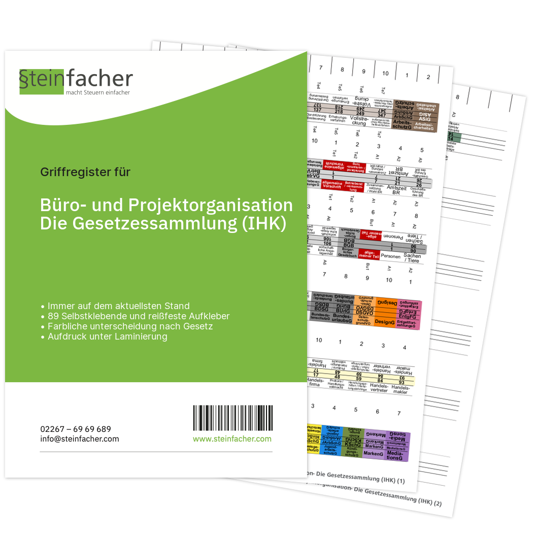Büro- und Projektorganisation- Die Gesetzessammlung (IHK)