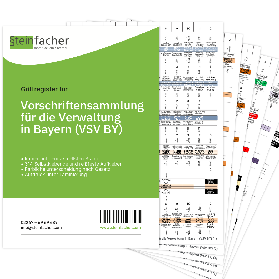 Vorschriftensammlung für die Verwaltung in Bayern (VSV BY)