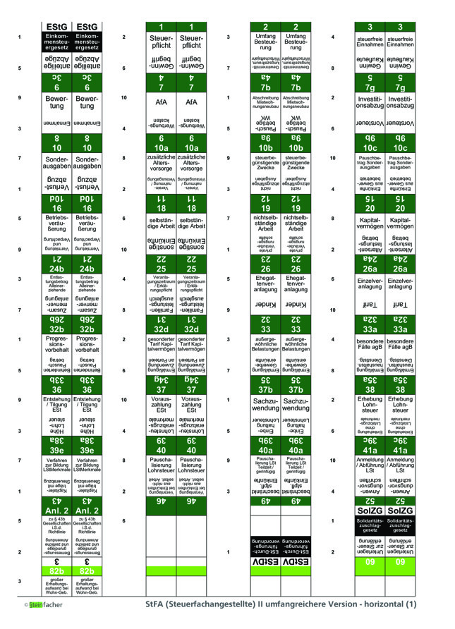 StFA (Steuerfachangestellte) II - umfangreichere Version