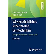 Buch: Wissenschaftliches Arbeiten und Lerntechniken