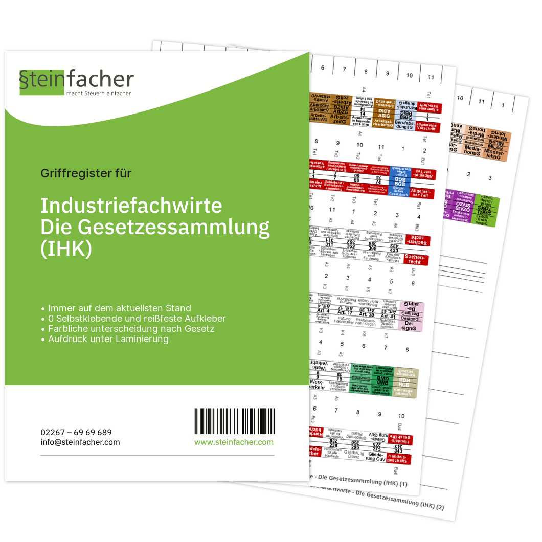Industriefachwirte - Die Gesetzessammlung (IHK)