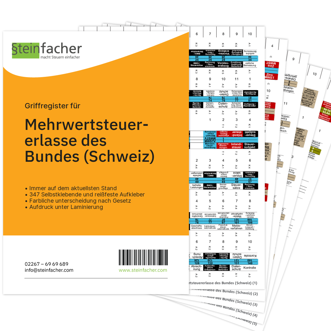 Mehrwertsteuererlasse des Bundes (Schweiz)