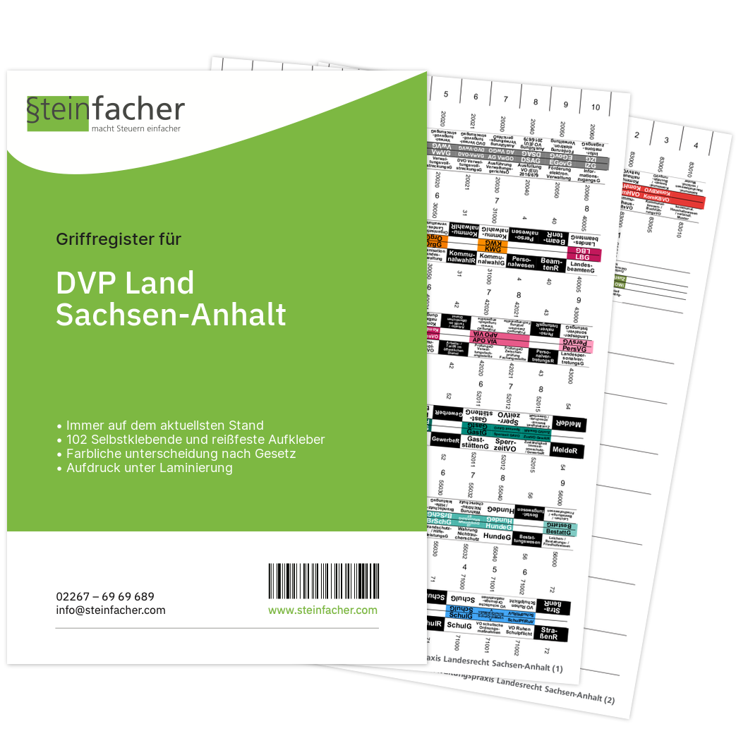 DVP Land - Deutsche Verwaltungspraxis Landesrecht Sachsen-Anhalt