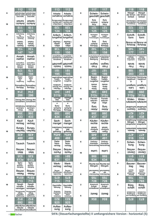 StFA (Steuerfachangestellte) II - umfangreichere Version