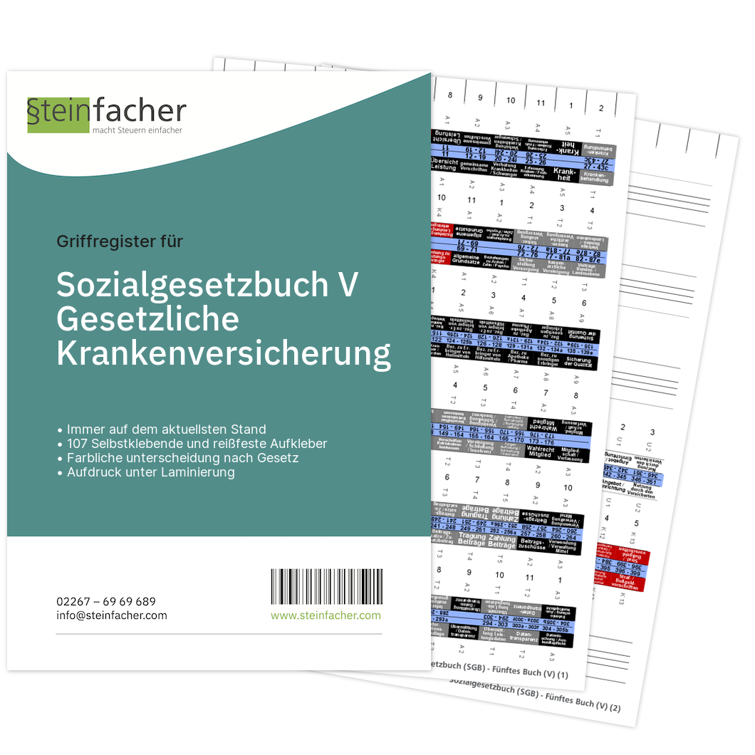 Griffregister für Sozialgesetzbuch (SGB) V - Gesetzliche ...