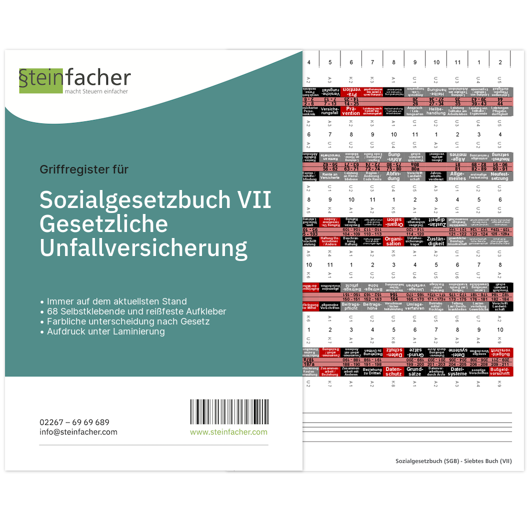 Griffregister für Sozialgesetzbuch (SGB) VII - Gesetzliche ...